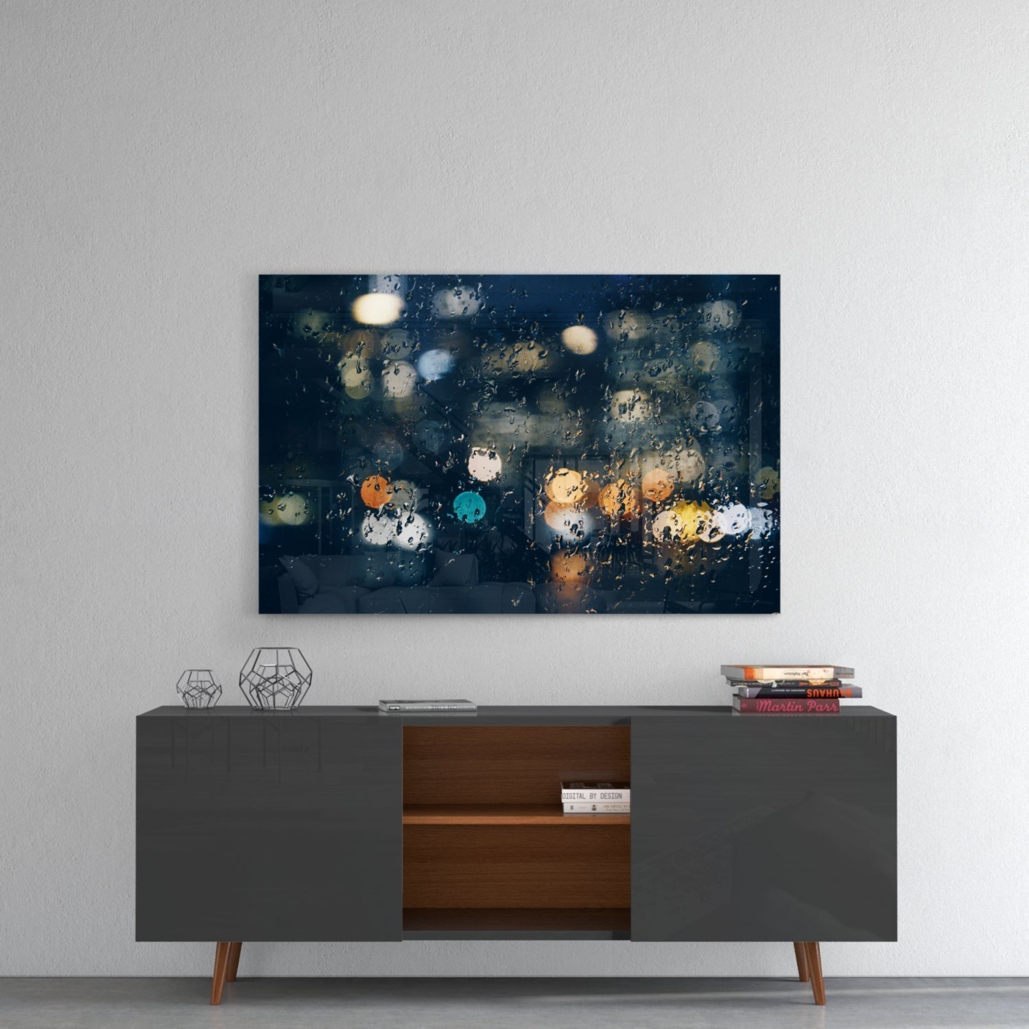 Rain Glass Wall Art