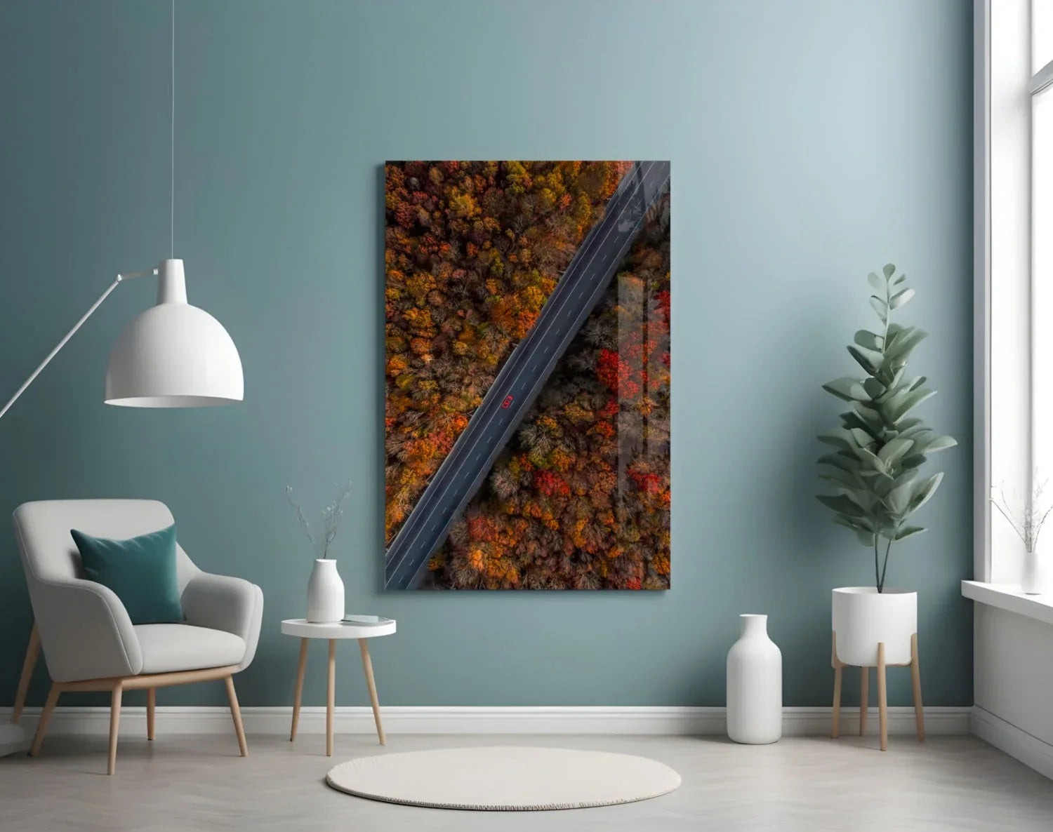 Autumn Glass Wall Art - LUXARTDECO