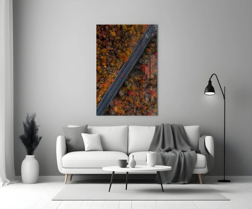 Autumn Glass Wall Art - LUXARTDECO