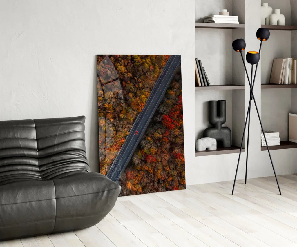 Autumn Glass Wall Art - LUXARTDECO