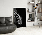 Zebra Glass Wall Art - LUXARTDECO