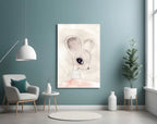 Cute Mouse Glass Wall Art - LUXARTDECO