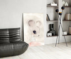 Cute Mouse Glass Wall Art - LUXARTDECO