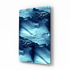 Blue Serenity Glass Wall Art - LUXARTDECO
