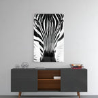 Zebra Glass Wall Art - LUXARTDECO