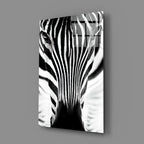 Zebra Glass Wall Art - LUXARTDECO