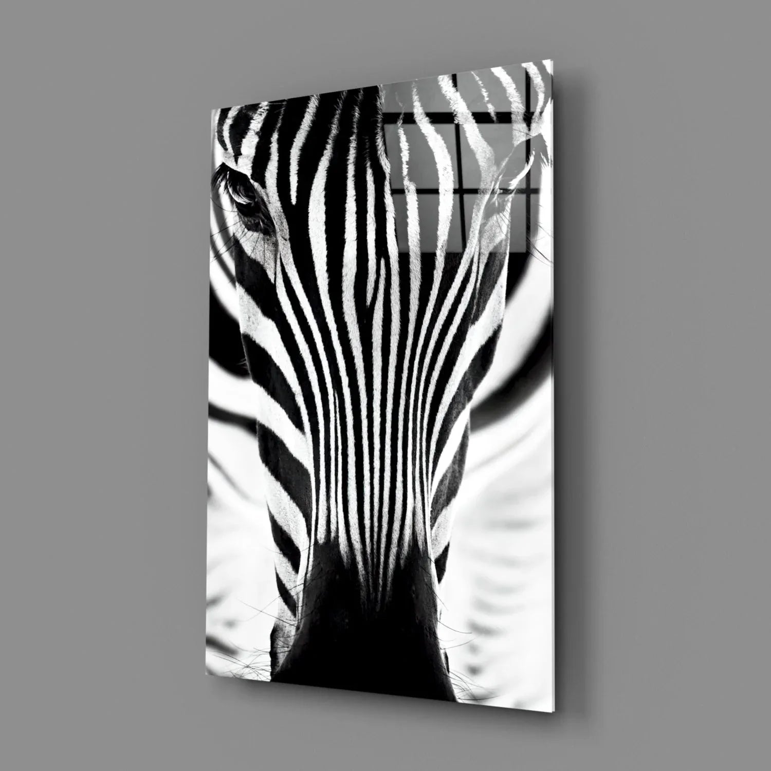 Zebra Glass Wall Art - LUXARTDECO