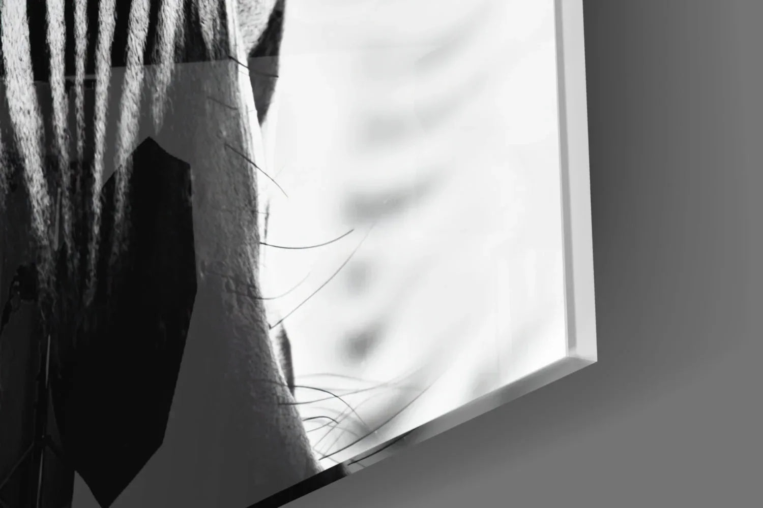 Zebra Glass Wall Art - LUXARTDECO