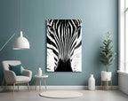 Zebra Glass Wall Art - LUXARTDECO