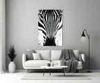 Zebra Glass Wall Art - LUXARTDECO