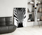 Zebra Glass Wall Art - LUXARTDECO