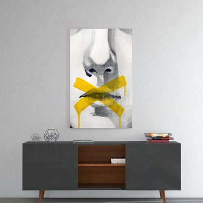 Silence Glass Wall Art - LUXARTDECO