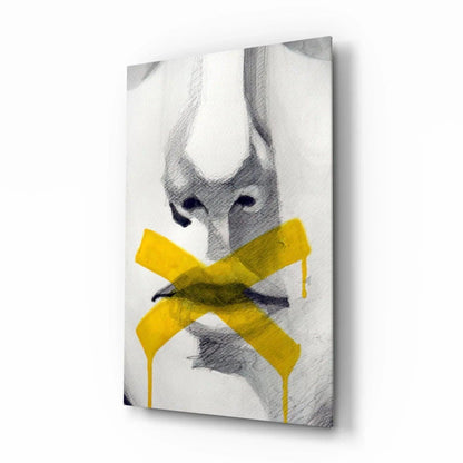 Silence Glass Wall Art - LUXARTDECO