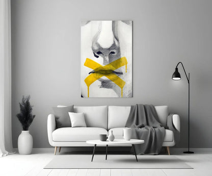 Silence Glass Wall Art - LUXARTDECO