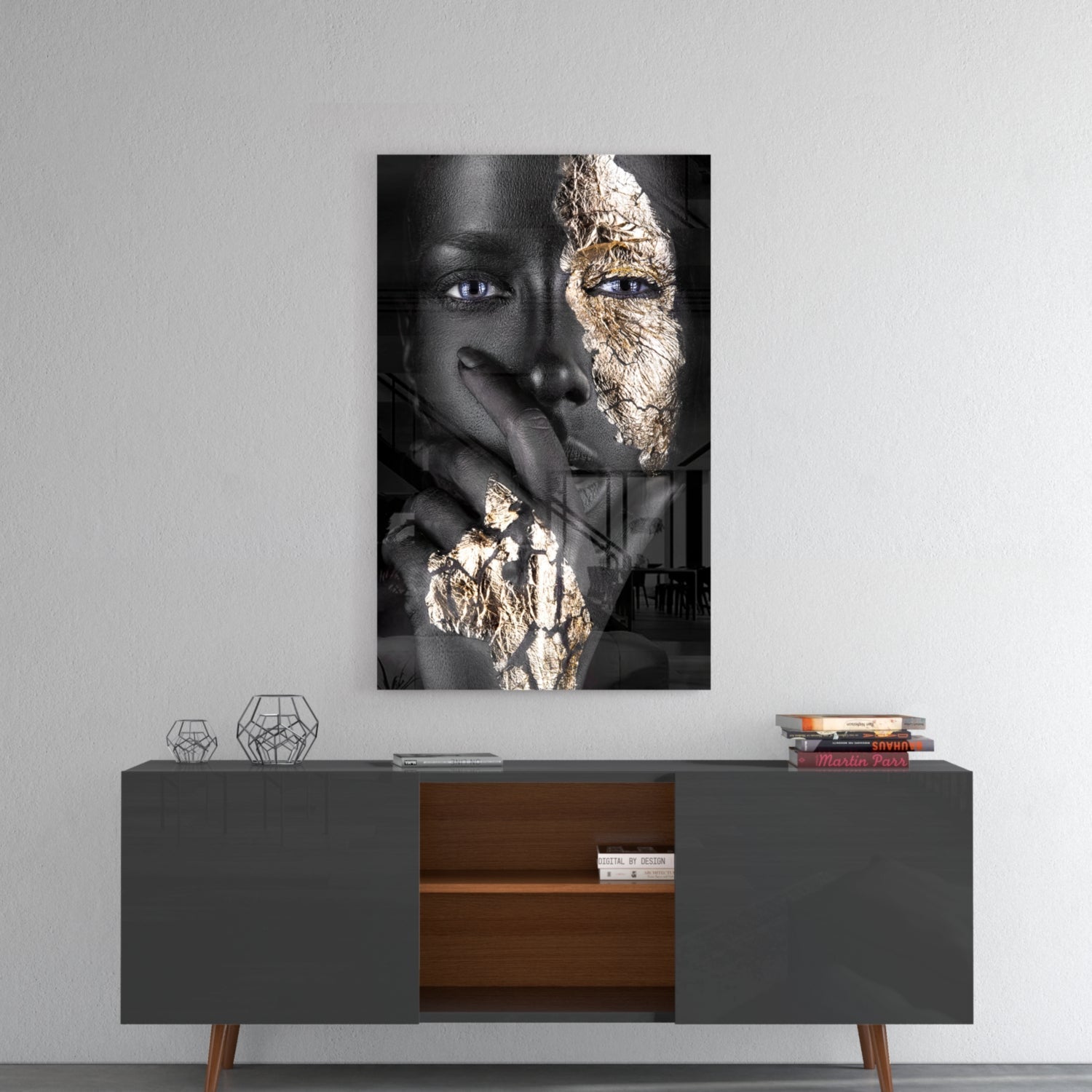 Women's Glass Wall Art