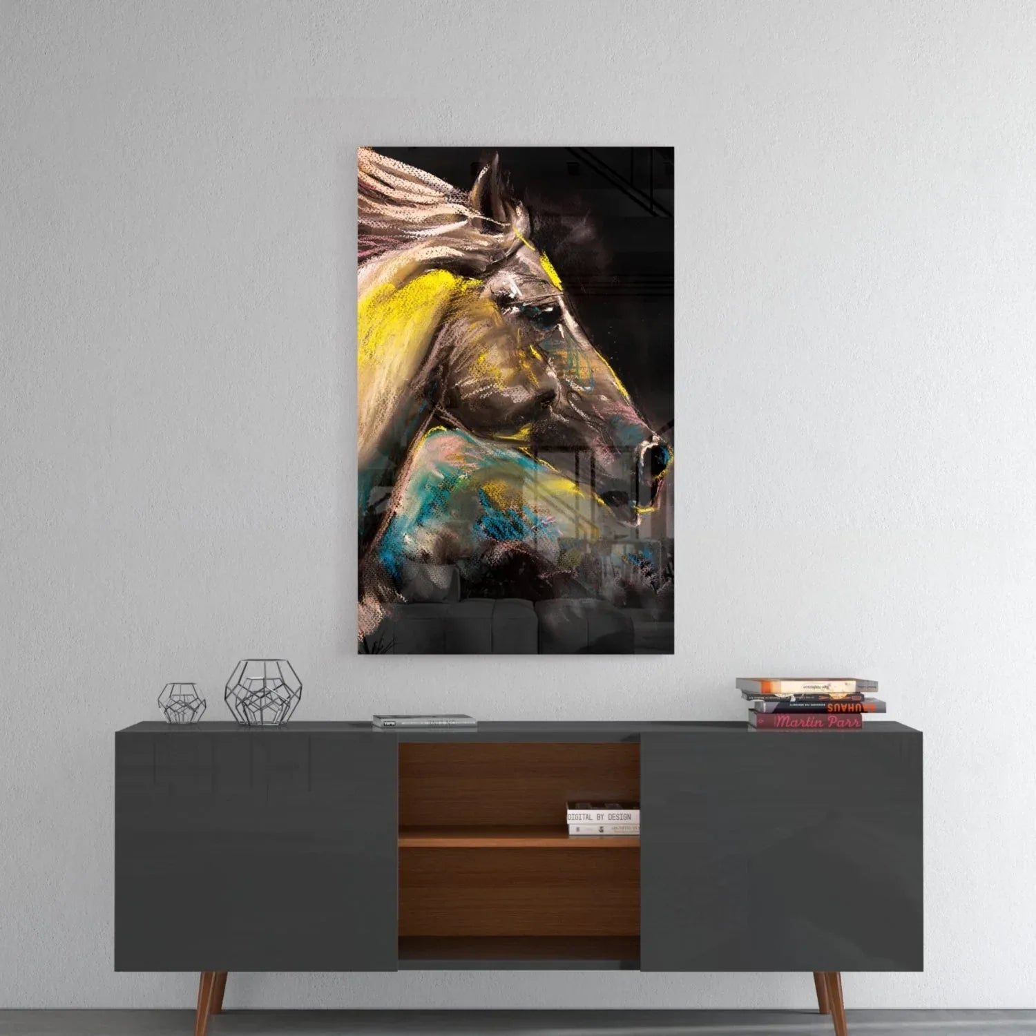 Horse Glass Wall Art - LUXARTDECO