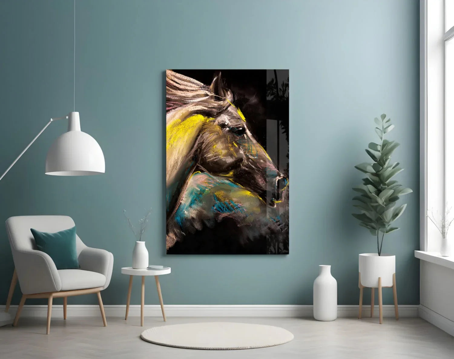 Horse Glass Wall Art - LUXARTDECO