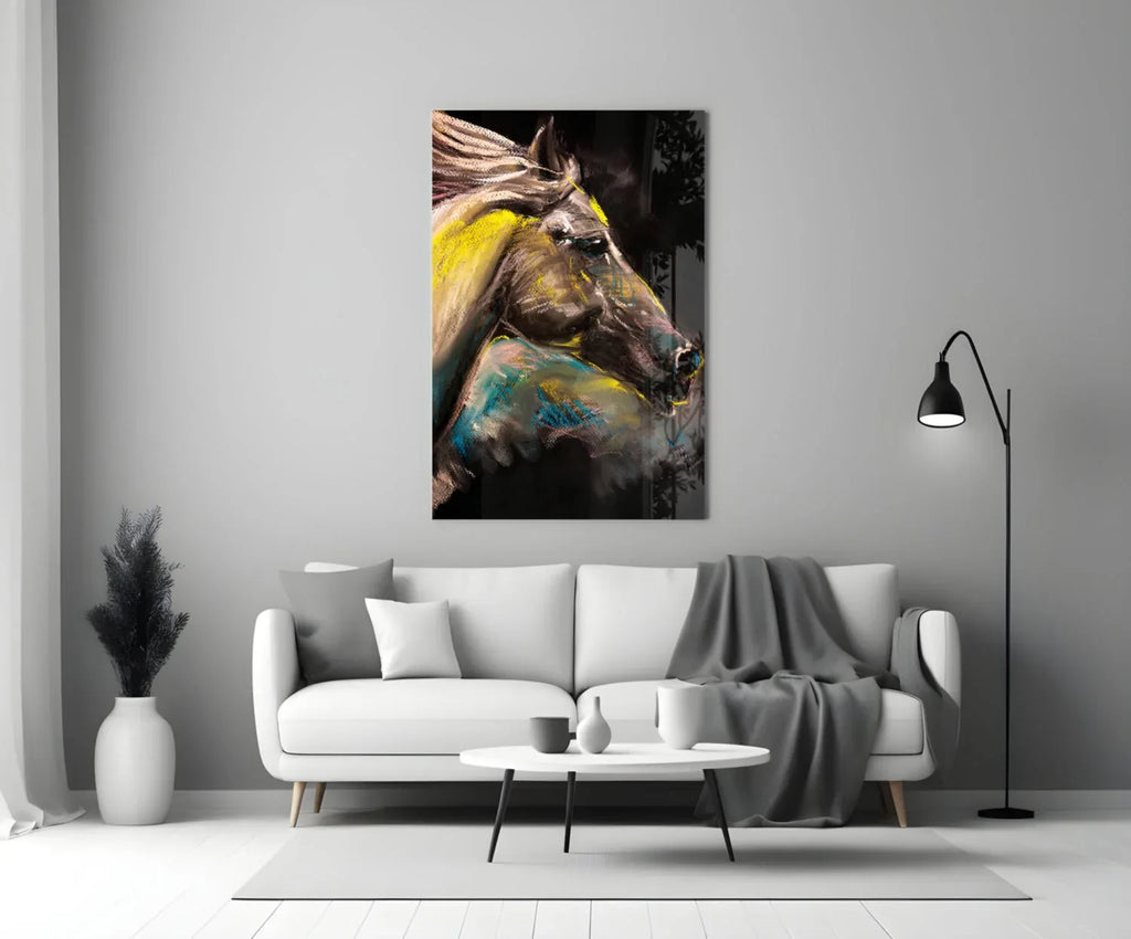 Horse Glass Wall Art - LUXARTDECO