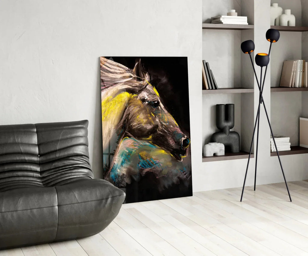 Horse Glass Wall Art - LUXARTDECO