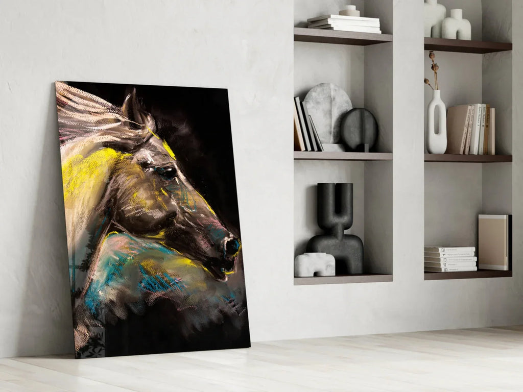 Horse Glass Wall Art - LUXARTDECO