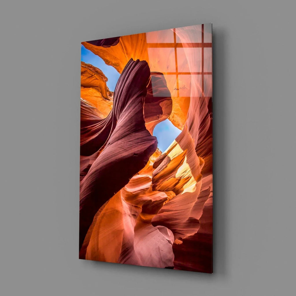 Canyon Glass Wall Art - LUXARTDECO