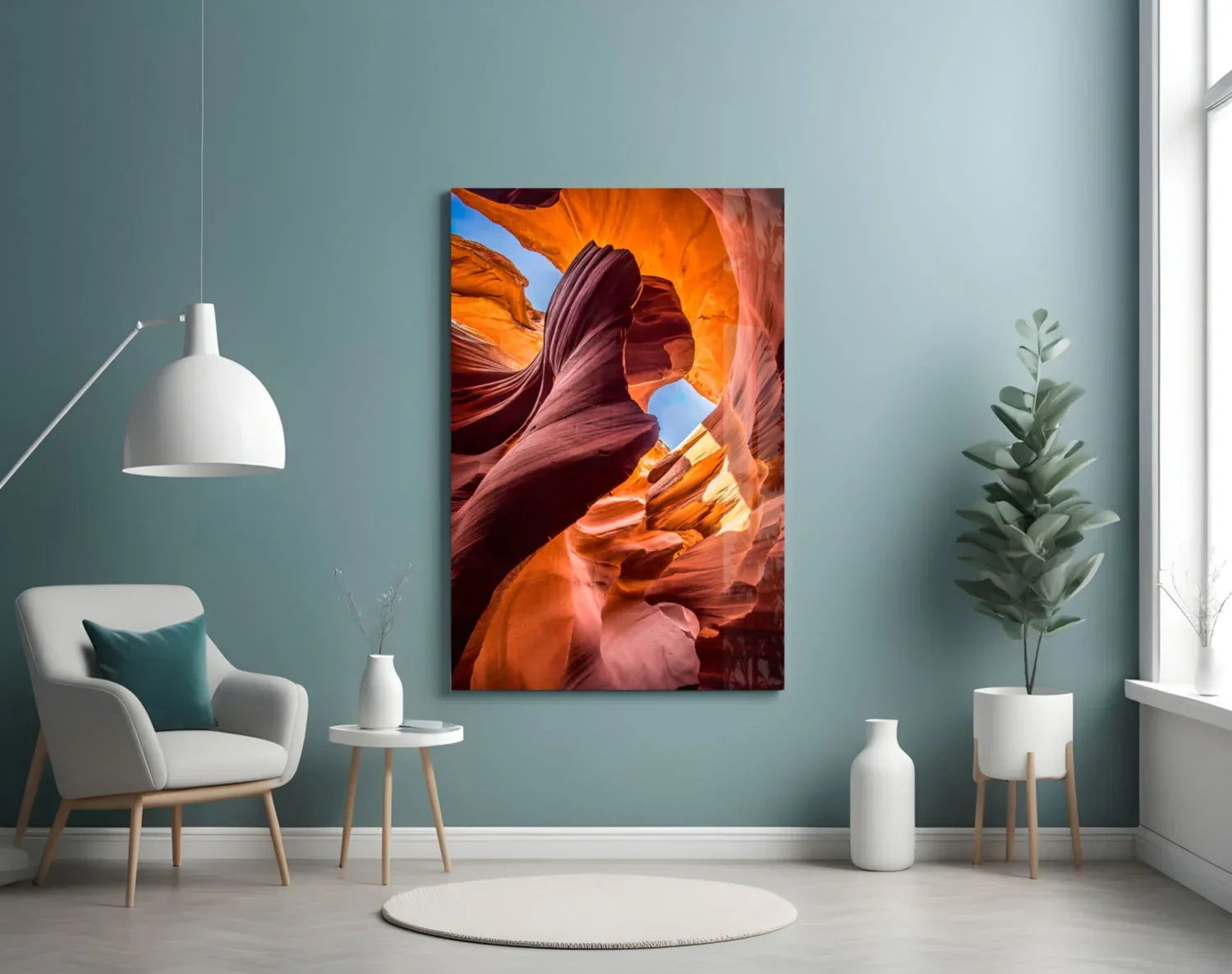 Canyon Glass Wall Art - LUXARTDECO