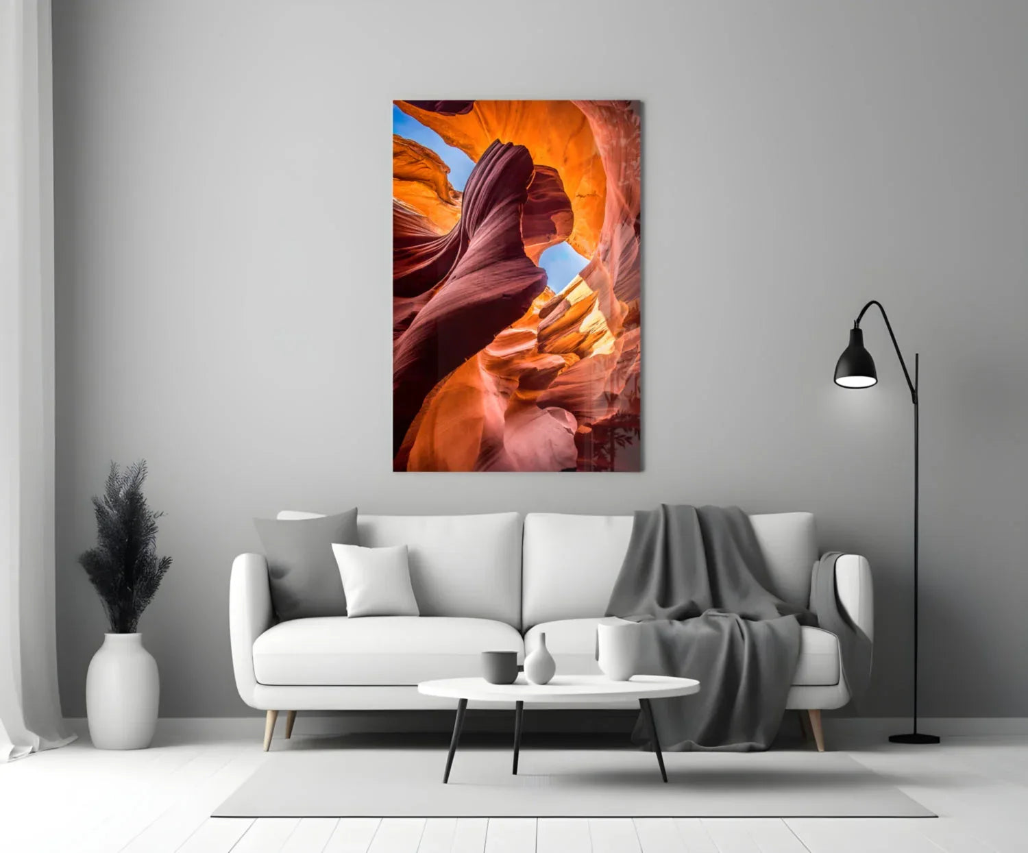 Canyon Glass Wall Art - LUXARTDECO