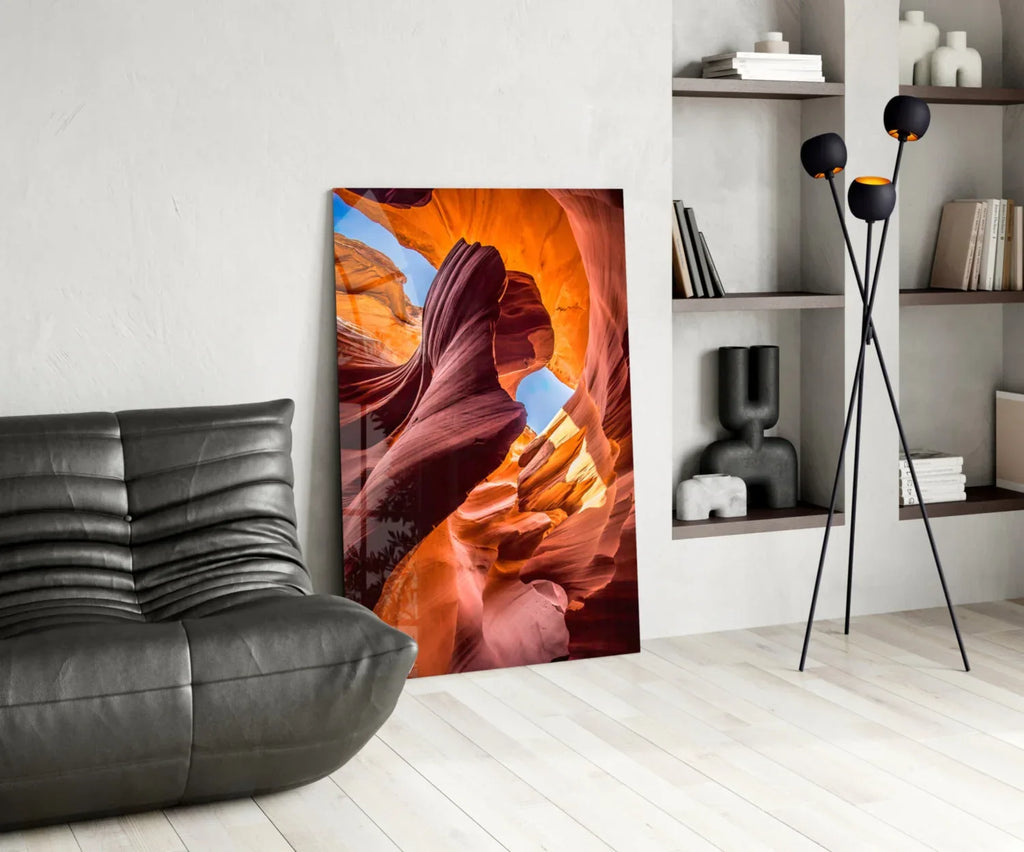 Canyon Glass Wall Art - LUXARTDECO