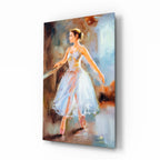 Ballerina Glass Wall Art - LUXARTDECO