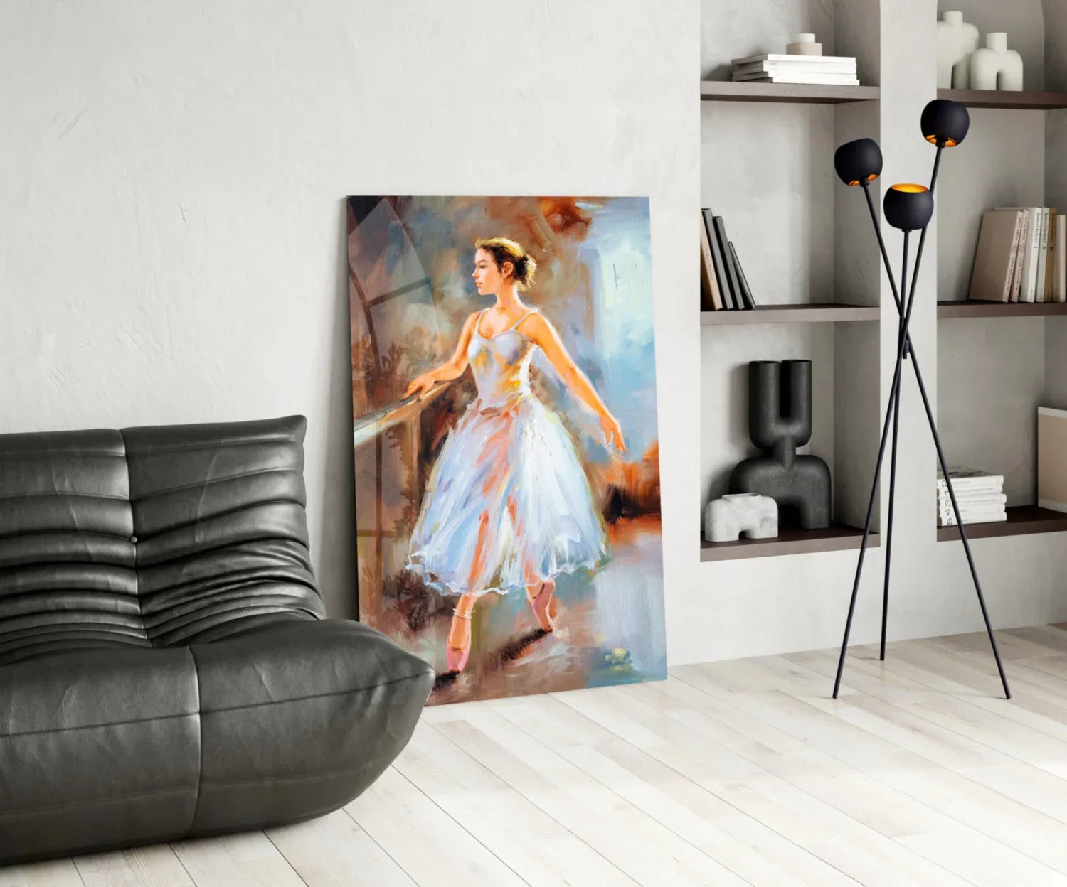 Ballerina Glass Wall Art - LUXARTDECO