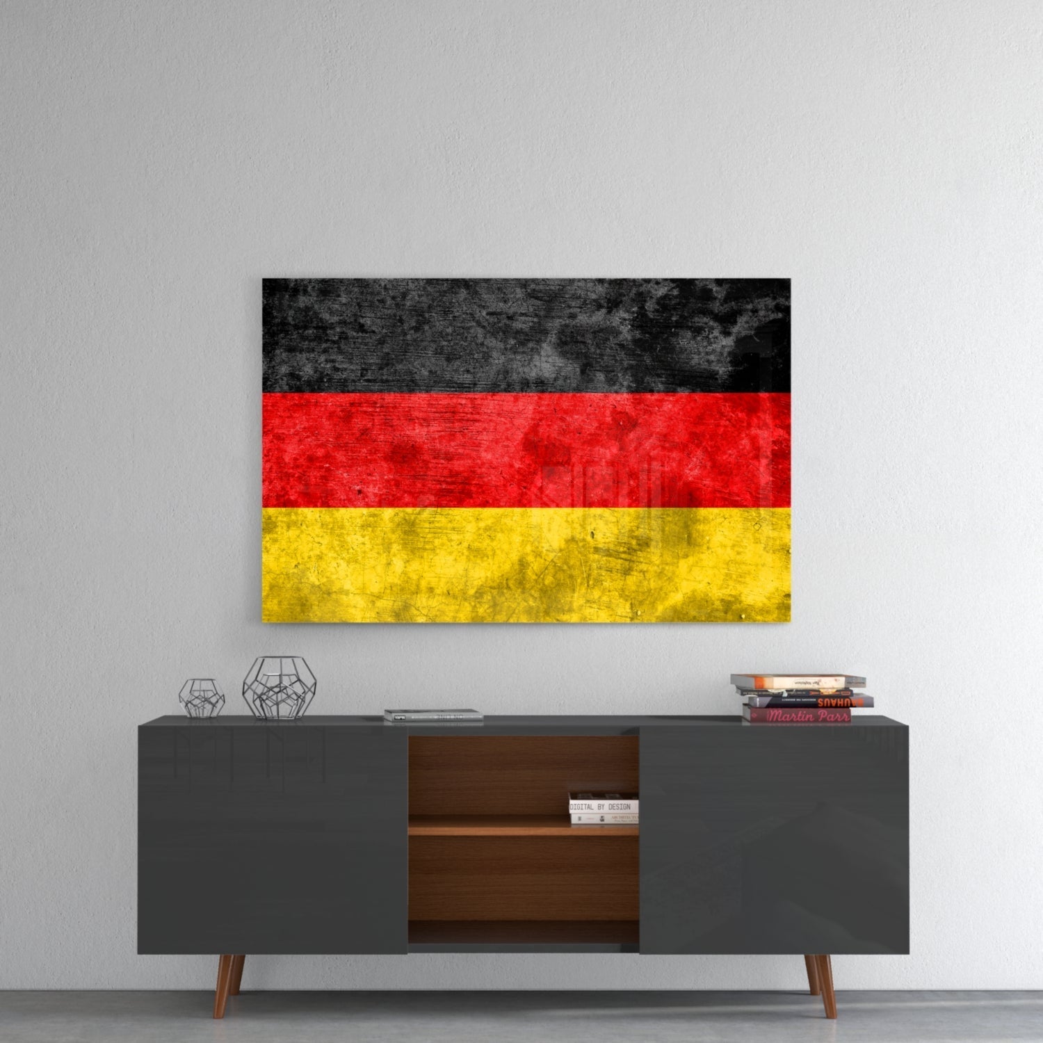Colorful Space Glass Wall Art