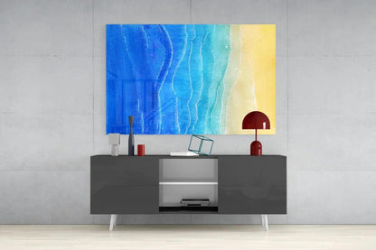 Sea Sand Glass Wall Art - LUXARTDECO