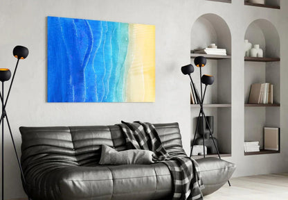 Sea Sand Glass Wall Art - LUXARTDECO