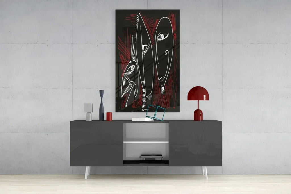 Abstract Glass Wall Art - LUXARTDECO