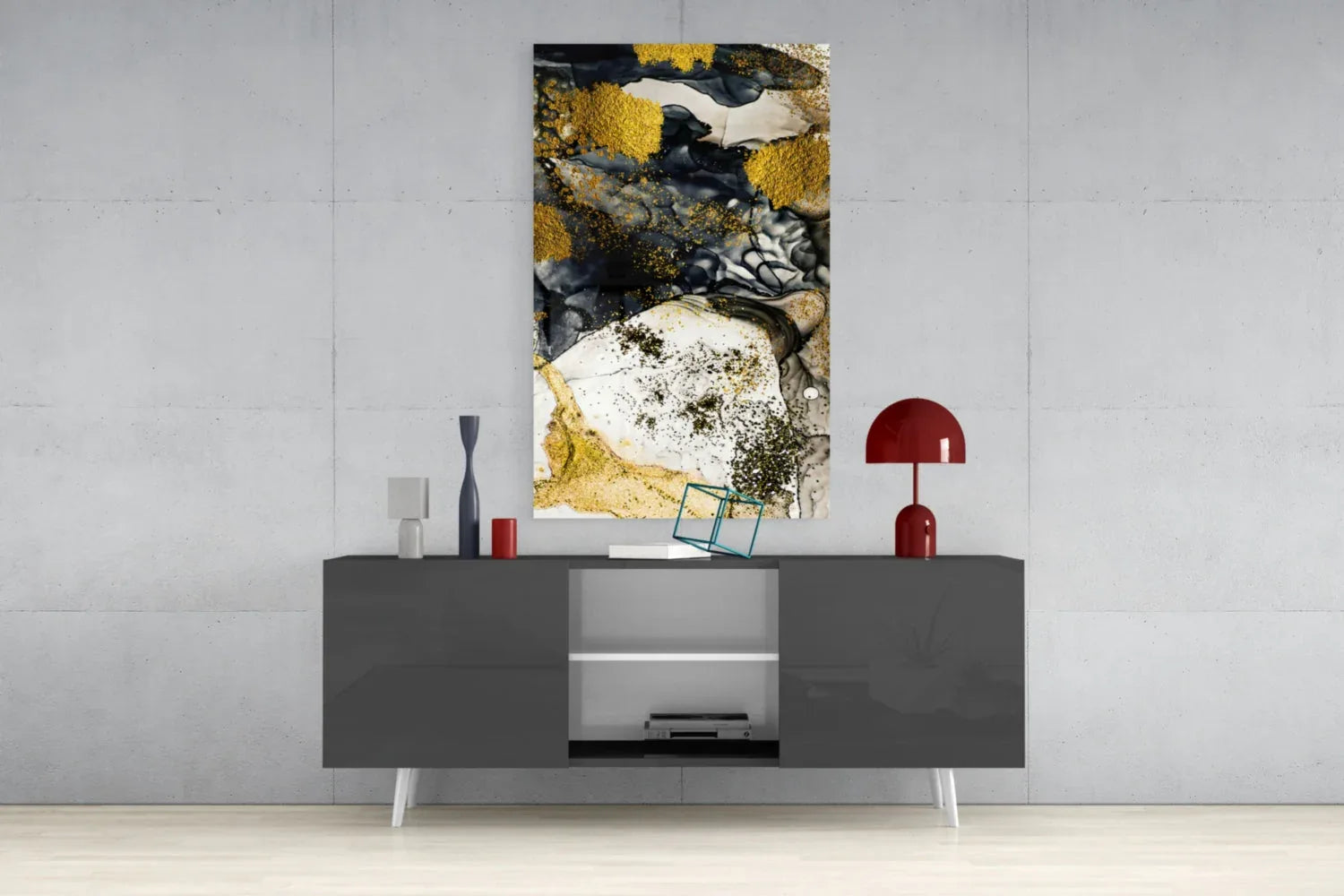 Dance of Yellow Glass Wall Art - LUXARTDECO