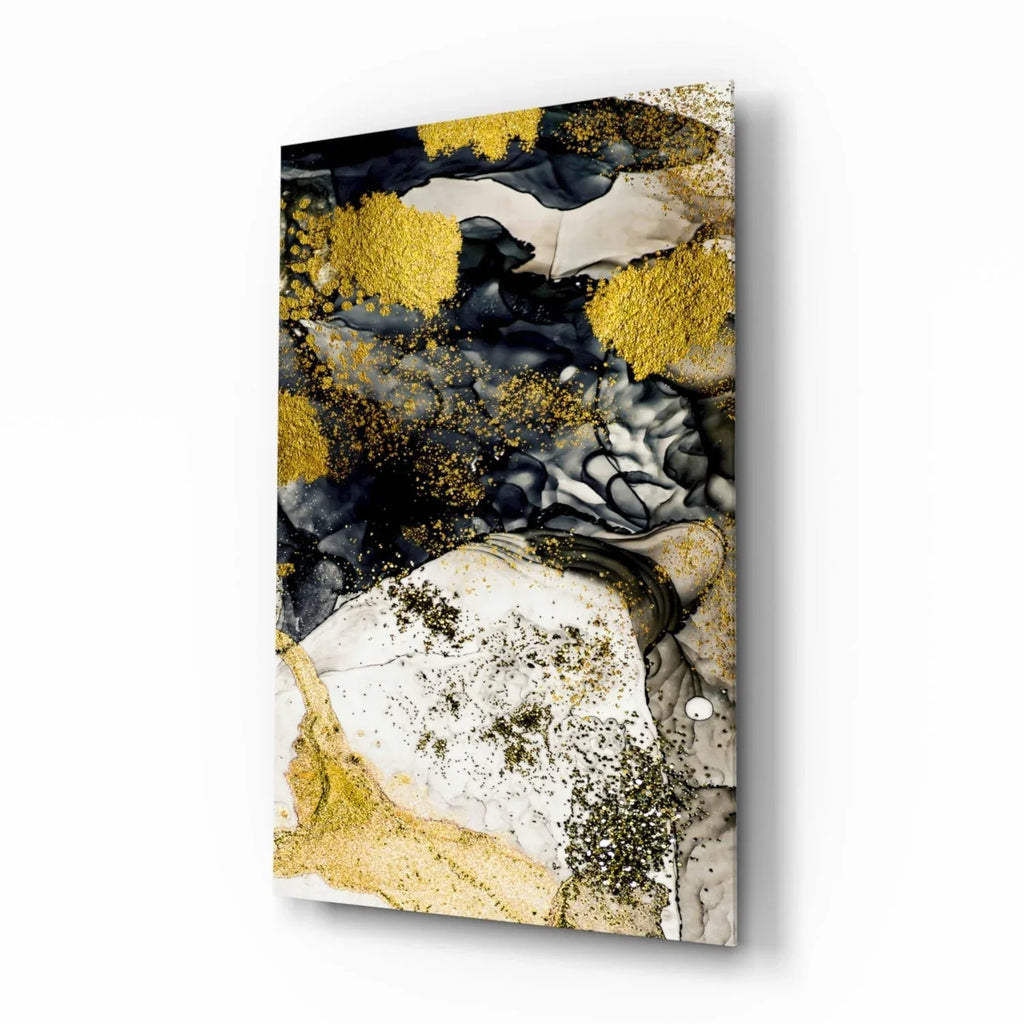 Dance of Yellow Glass Wall Art - LUXARTDECO