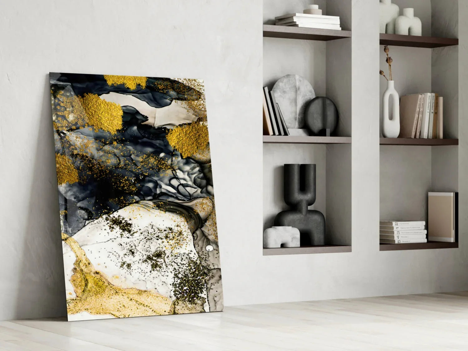 Dance of Yellow Glass Wall Art - LUXARTDECO