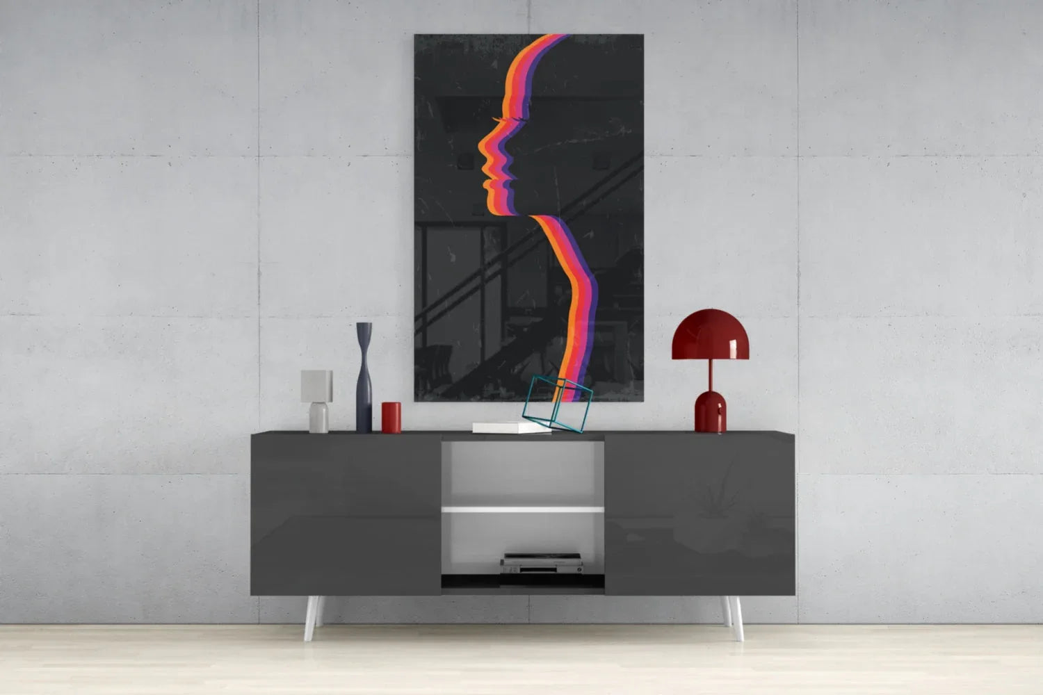 Night Filter Glass Wall Art - LUXARTDECO