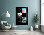City Glass Wall Art - LUXARTDECO