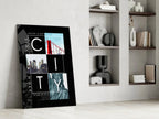 City Glass Wall Art - LUXARTDECO