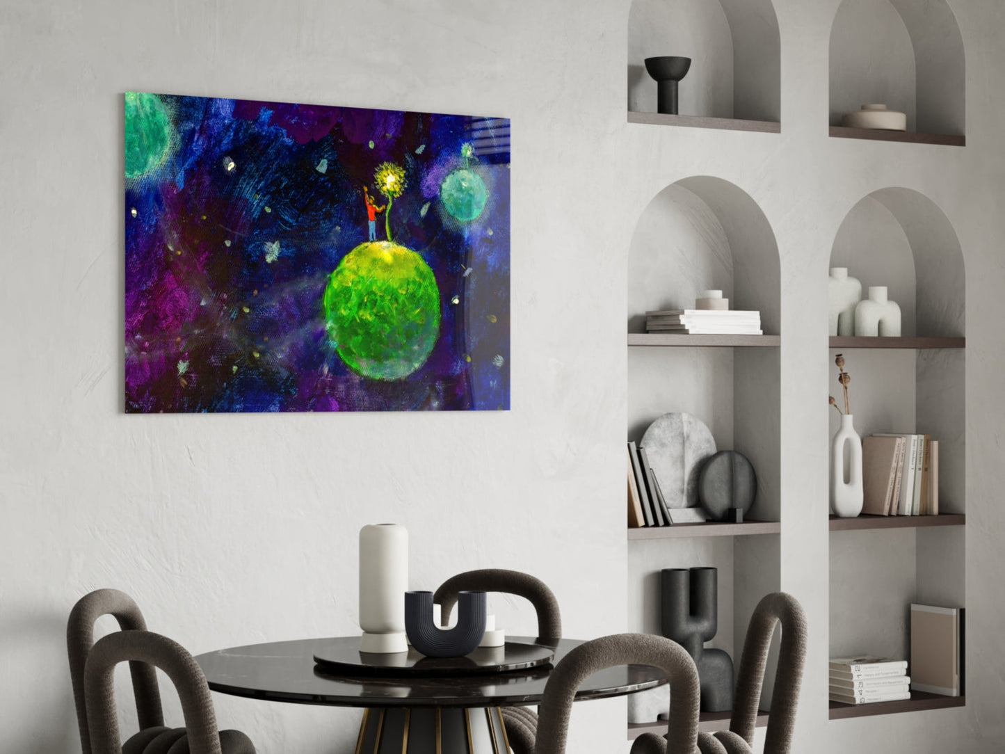 The Little Prince Glass Wall Art
