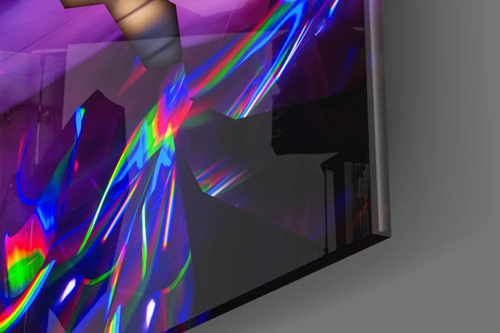 Modern Sculpture Glass Wall Art - LUXARTDECO