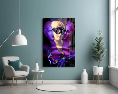 Modern Sculpture Glass Wall Art - LUXARTDECO