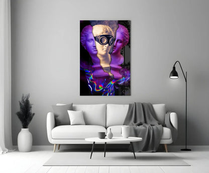 Modern Sculpture Glass Wall Art - LUXARTDECO