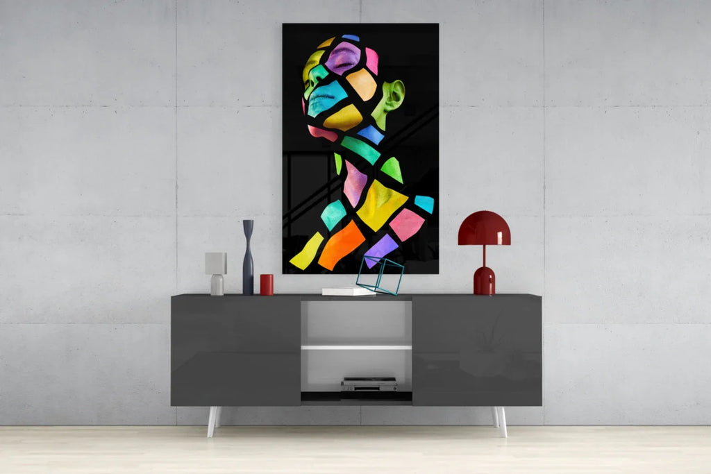 Colorful Spirit Glass Wall Art - LUXARTDECO