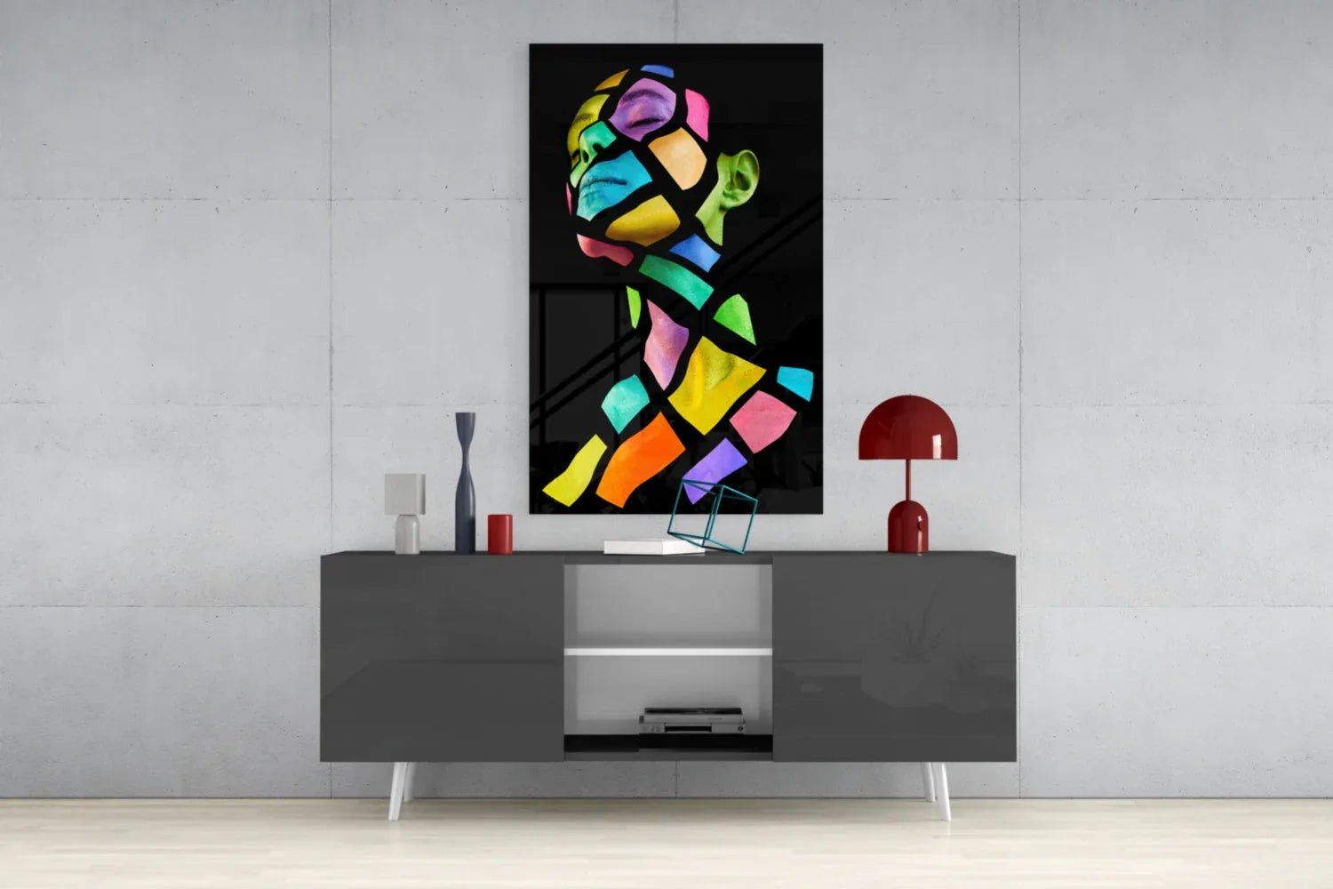 Colorful Spirit Glass Wall Art - LUXARTDECO