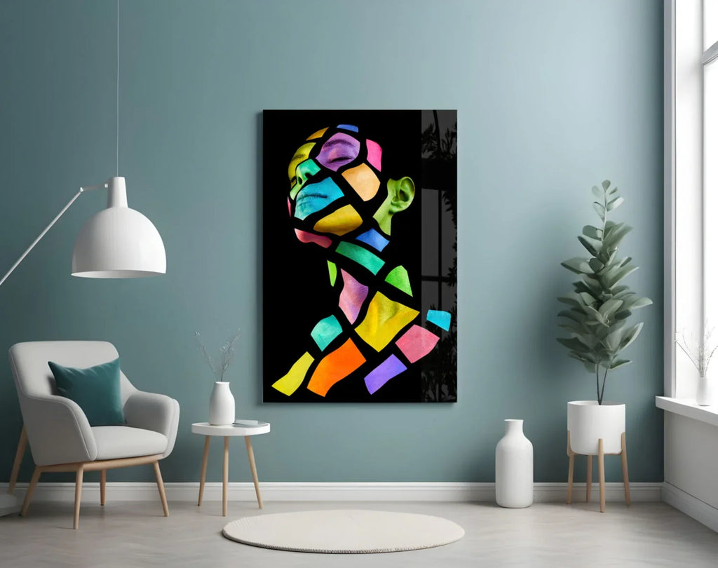 Colorful Spirit Glass Wall Art - LUXARTDECO