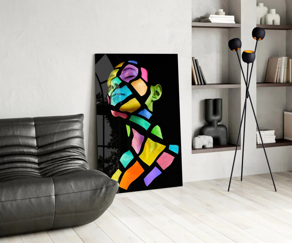 Colorful Spirit Glass Wall Art - LUXARTDECO