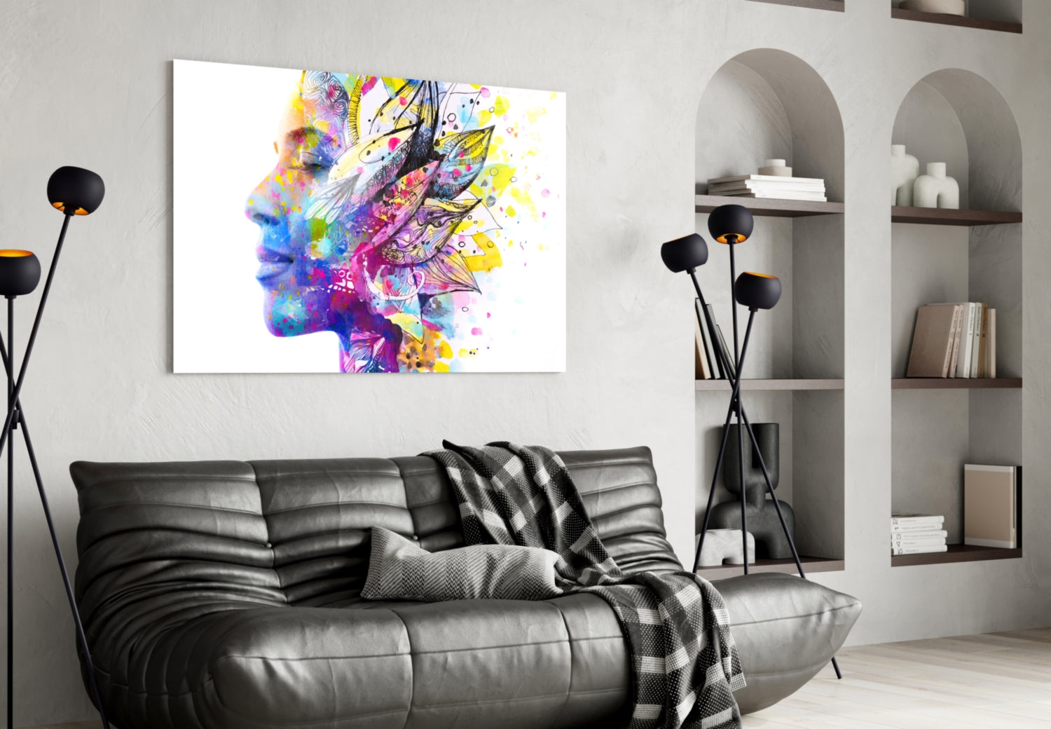 Flower Thoughts Glass Wall Art