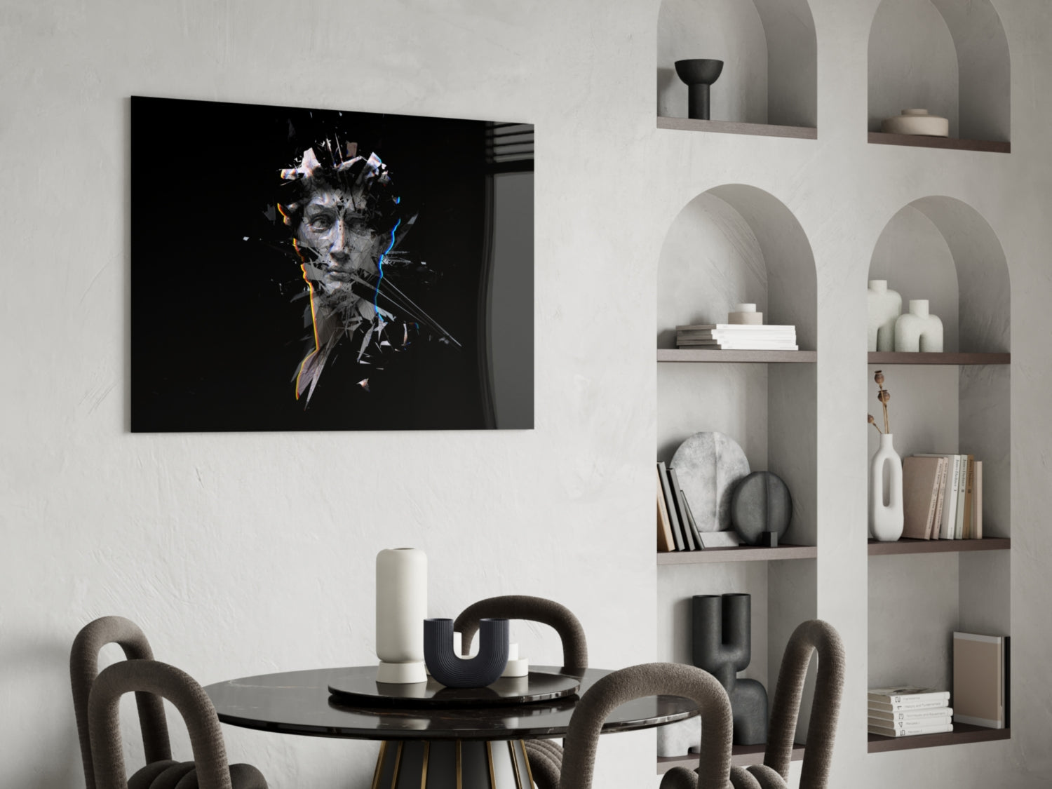 Sculpture Glass Wall Art